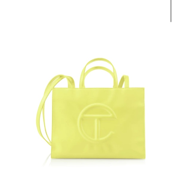 🌈NWT TELFAR margarine yellow medium shopping bag tote! - Picture 2 of 11